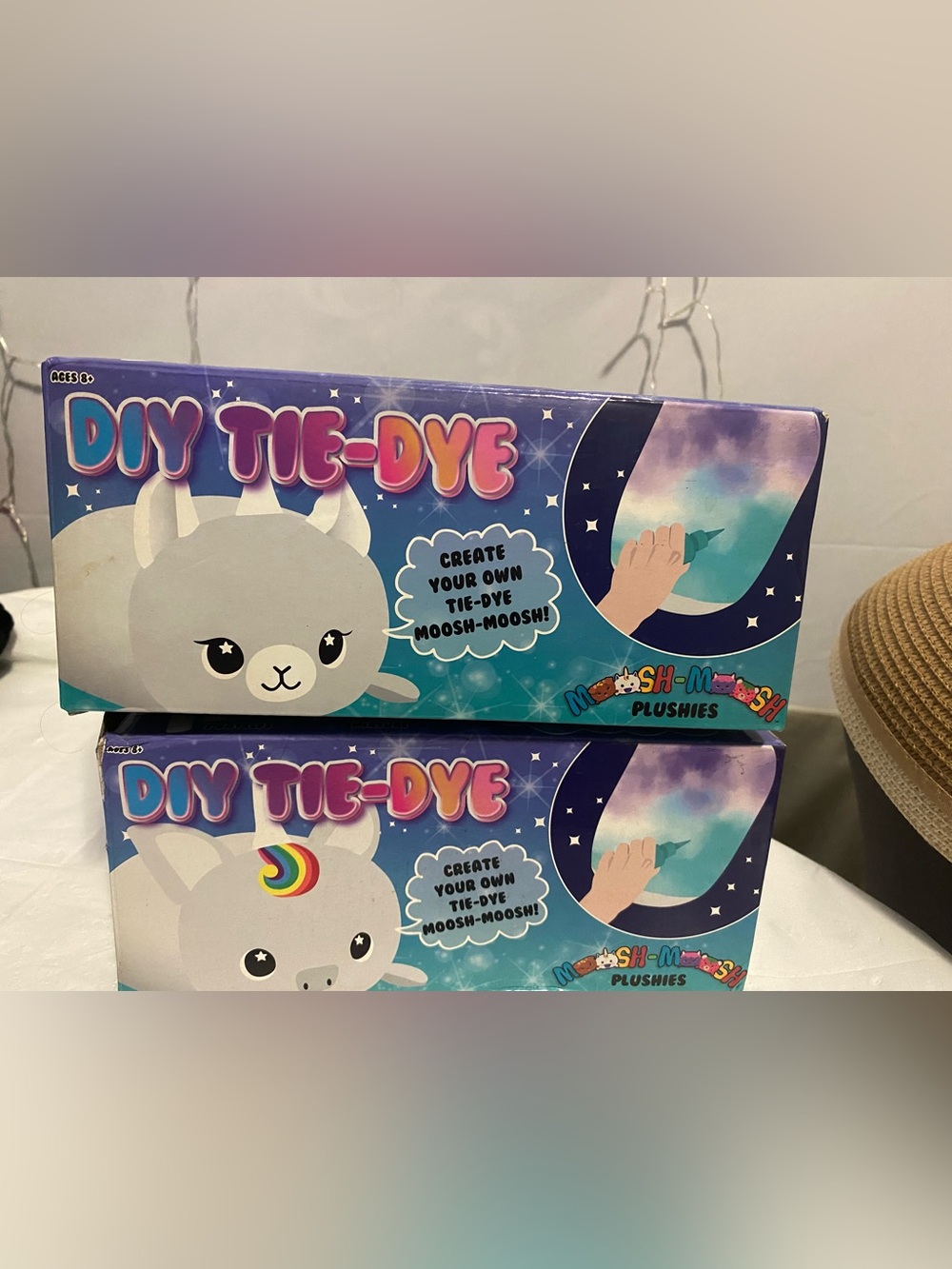 Moosh-Moosh Tie-Dye Plushies Craft Kit - Blue/Purple